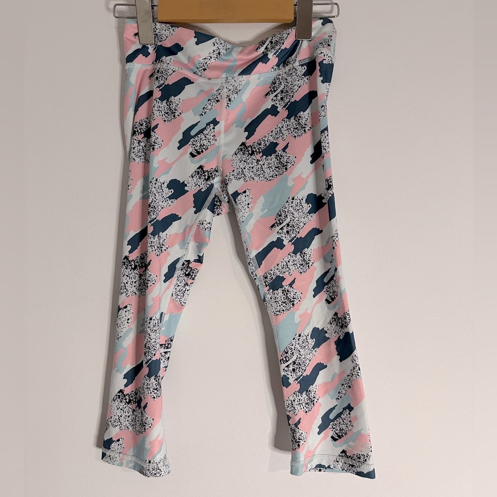Skechers Pink and Blue Leggings with Floral Print